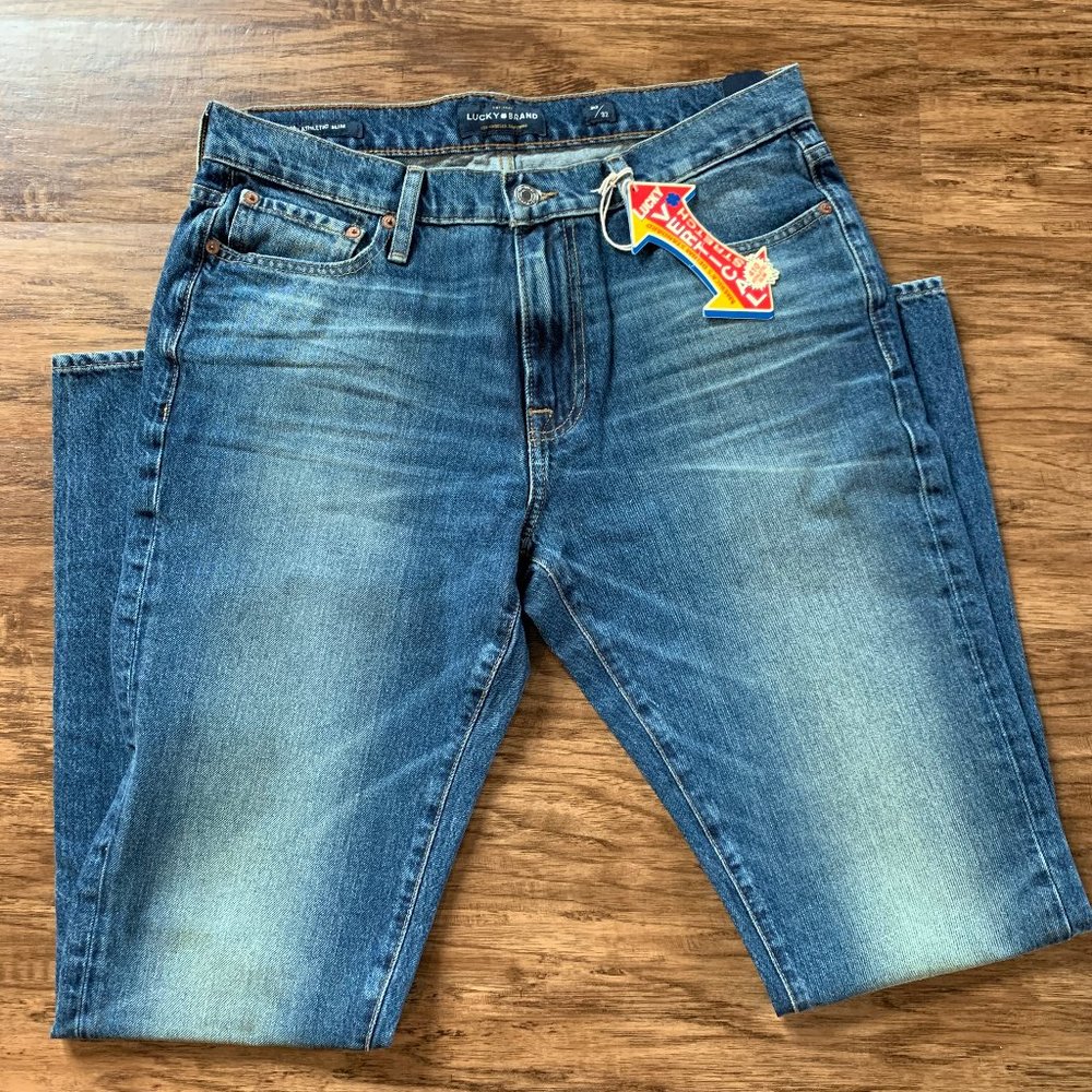 NWT Lucky Brand 410 Athletic Slim Jeans Size 30x32